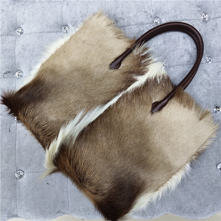 European And American Fashion Minimalist Cowhide Handle Handbag CJD