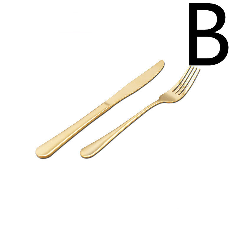 Thickened Stainless Steel Steak Knife And Fork Set LadyShow.Store