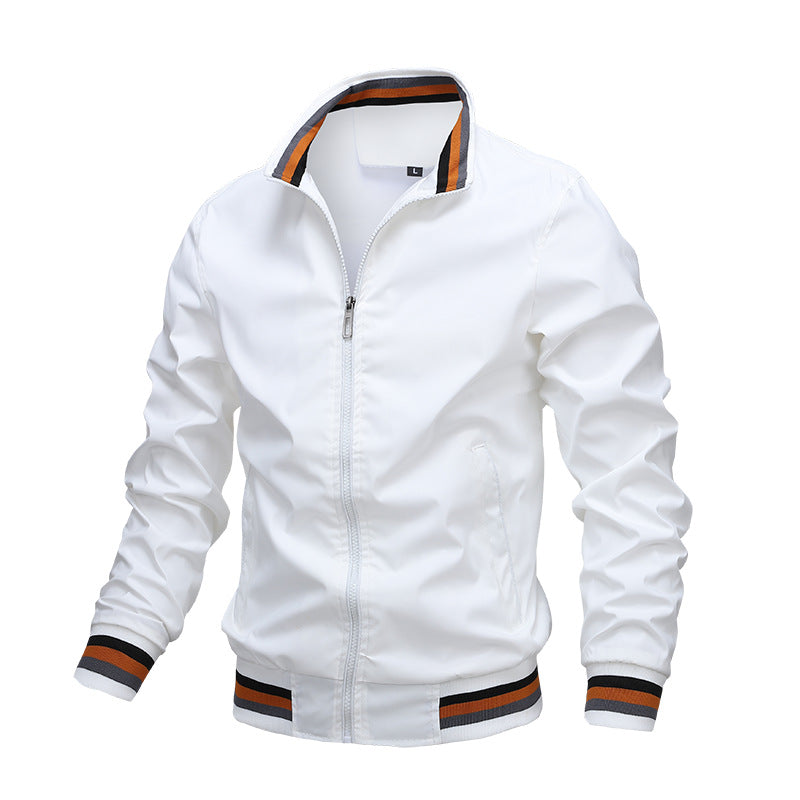 Sports Solid Color Jacket Men's LadyShow.Store