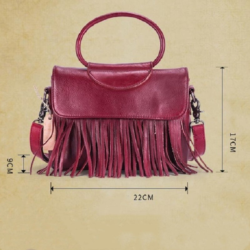 New vegetable tanned leather handbags LadyShow.Store