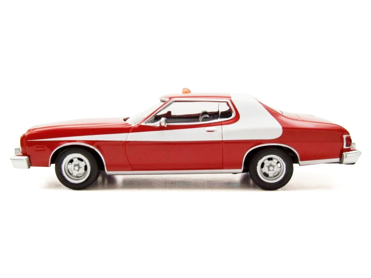 1975 Ford Gran Torino Red with White Graphics 1/43 Diecast Model Car by Norev-0