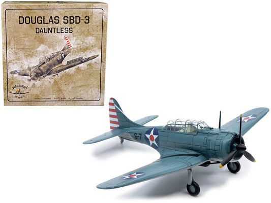 Douglass SBD-3 Dauntless Bomber Plane (United States Navy 1938) 1/72 Diecast Model by Warbirds of WWII War Birds of WWII