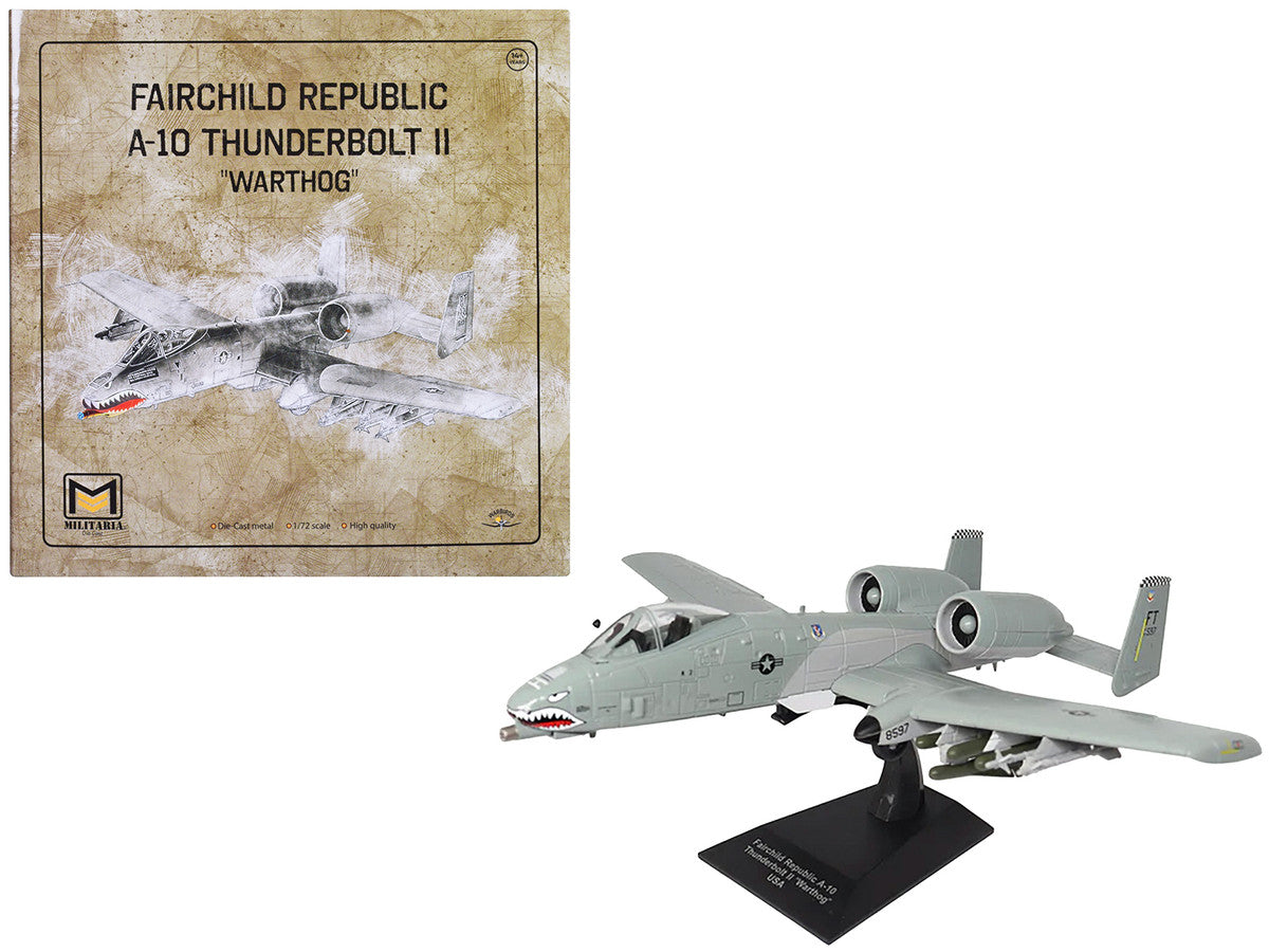 Fairchild Republic A-10 Thunderbolt II "Warthog" Attack Aircraft "75th Fighter Squadron 23rd Fighter Group Bagram AFB Afghanistan" (2011) United States Air Force 1/72 Diecast Model by Militaria Die Cast Militaria Die Cast