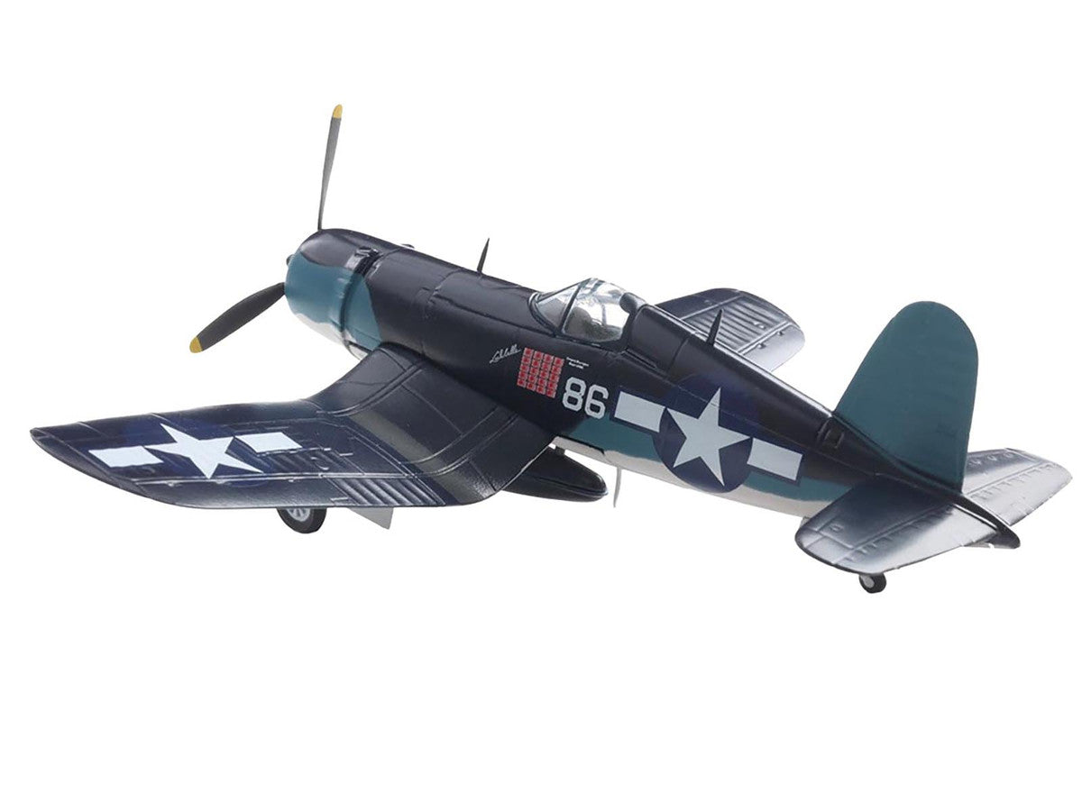 Vought F4U-1A Corsair Fighter Aircraft "Maj. Gregory "Pappy" Boyington VMF 214" United States Marine Corps 1/72 Diecast Model by Militaria Die Cast-0