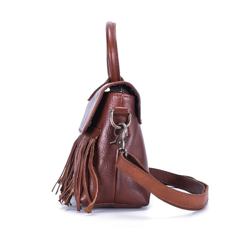 New vegetable tanned leather handbags LadyShow.Store