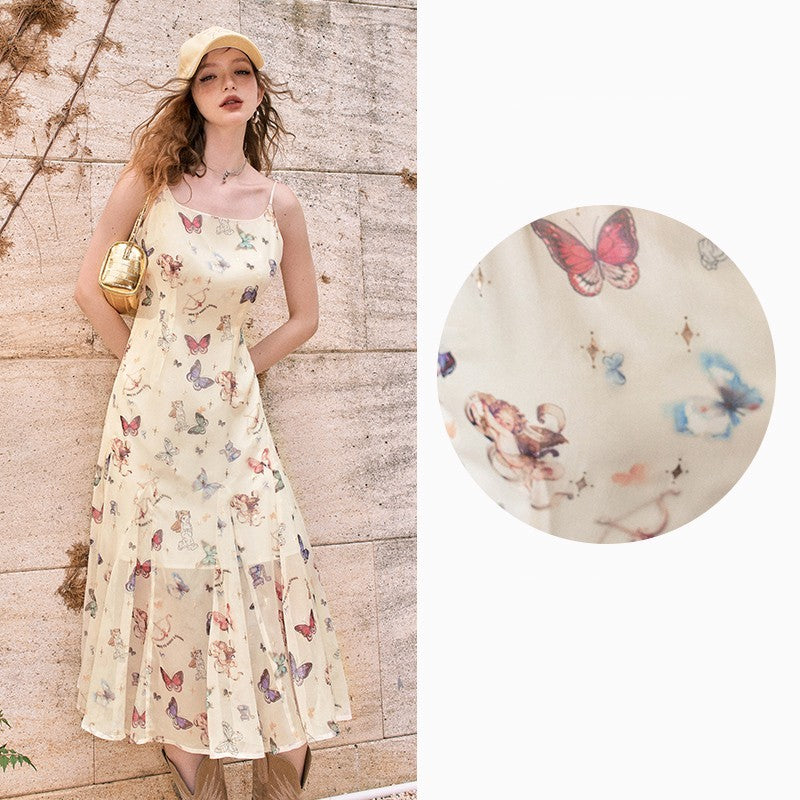 Women's Fashion Printing Slip Dress LadyShow.Store