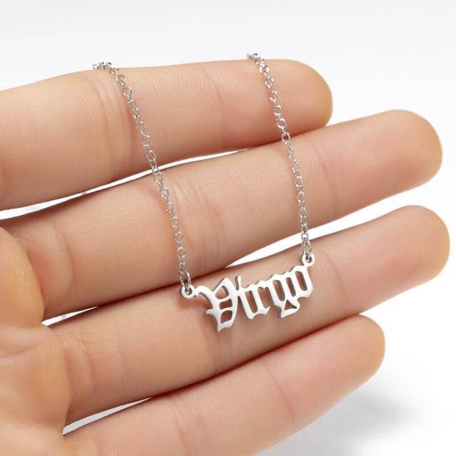 Zodiac Necklace Alphabet