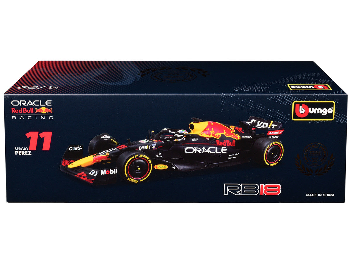 Red Bull Racing RB18 #11 Sergio Perez "Oracle" Winner Formula One F1 "Constructor's Champion" (2022) 1/24 Diecast Model Car by Bburago Bburago