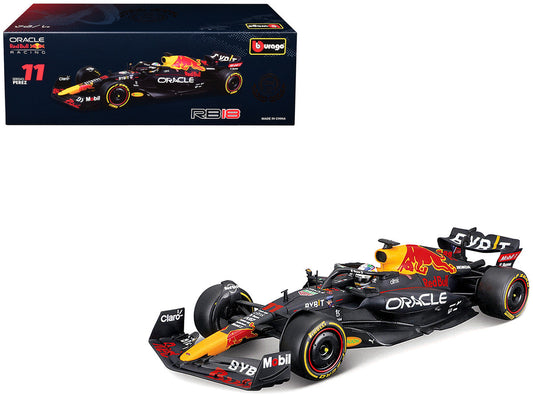 Red Bull Racing RB18 #11 Sergio Perez "Oracle" Winner Formula One F1 "Constructor's Champion" (2022) 1/24 Diecast Model Car by Bburago Bburago