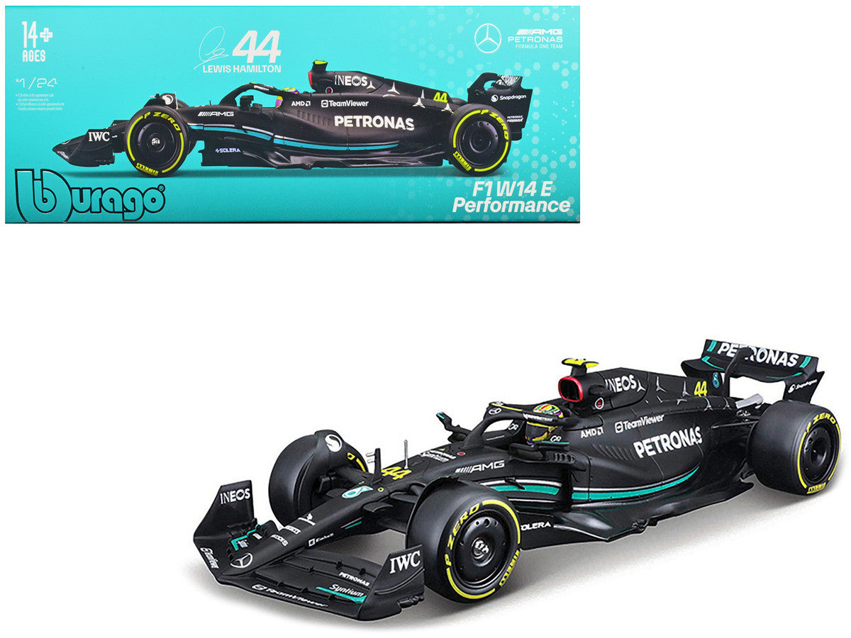 Mercedes-AMG F1 W14 E Performance #44 Lewis Hamilton "Petronas" Formula One F1 "World Championship" (2023) 1/24 Diecast Model Car by Bburago Bburago