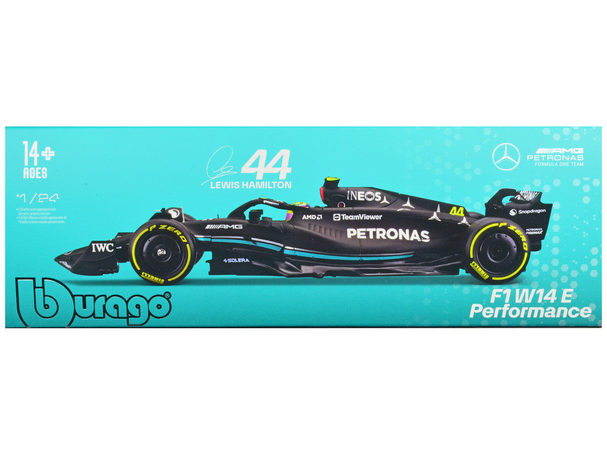 Mercedes-AMG F1 W14 E Performance #44 Lewis Hamilton "Petronas" Formula One F1 "World Championship" (2023) 1/24 Diecast Model Car by Bburago Bburago