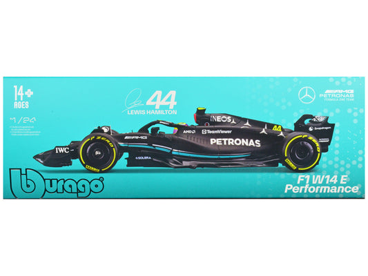 Mercedes-AMG F1 W14 E Performance #44 Lewis Hamilton "Petronas" Formula One F1 "World Championship" (2023) 1/24 Diecast Model Car by Bburago Bburago