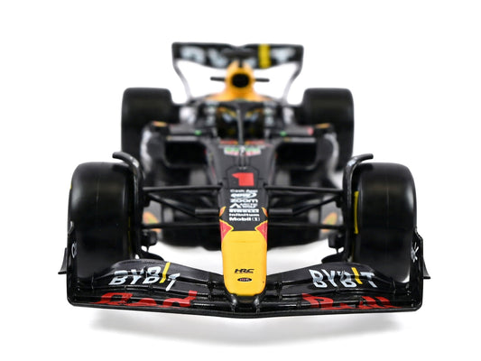 Red Bull Racing RB19 #1 Max Verstappen "Oracle" Winner Formula One F1 Championship "Drivers' Champion" (2023) with Display Case 1/24 Diecast Model Car by Bburago-1
