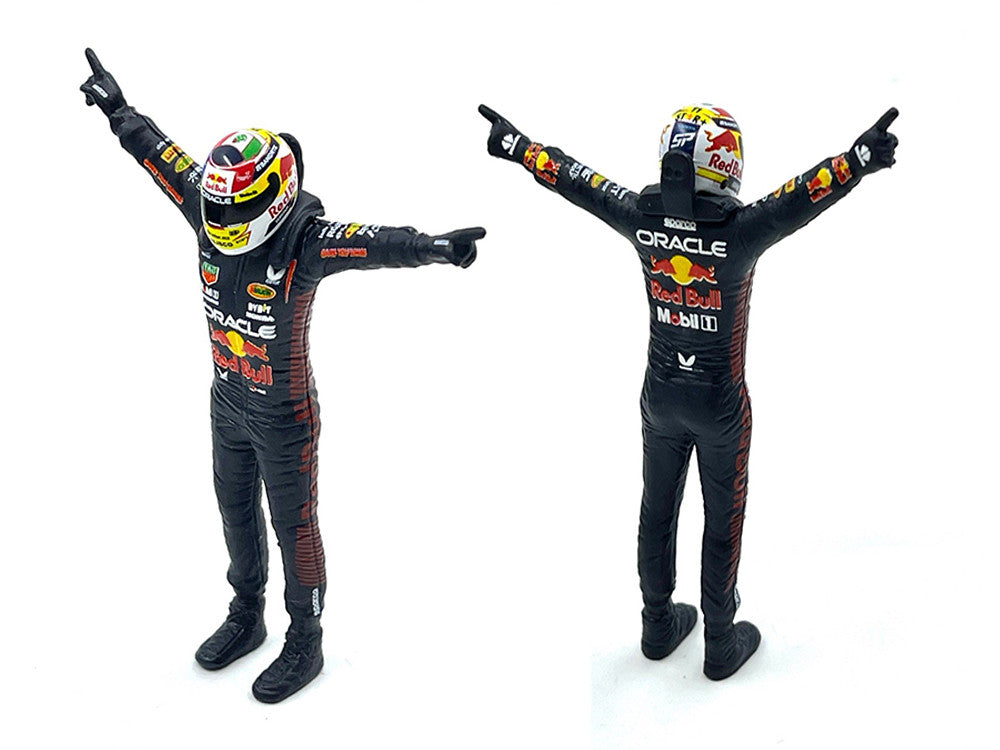 Red Bull Racing RB19 #11 Sergio Perez "Oracle" Formula One F1 Championship "Constructor Champions" (2023) with Driver Figure 1/24 Diecast Model Car by Bburago Bburago