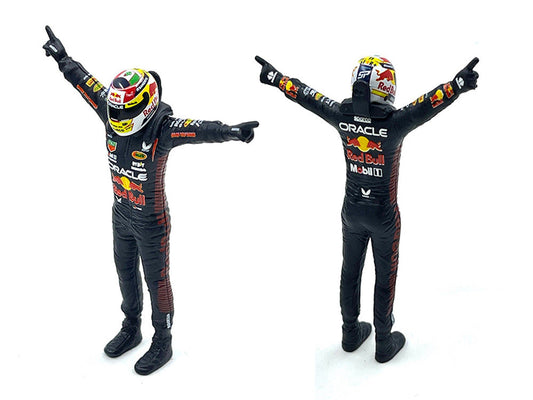 Red Bull Racing RB19 #11 Sergio Perez "Oracle" Formula One F1 Championship "Constructor Champions" (2023) with Driver Figure 1/24 Diecast Model Car by Bburago Bburago