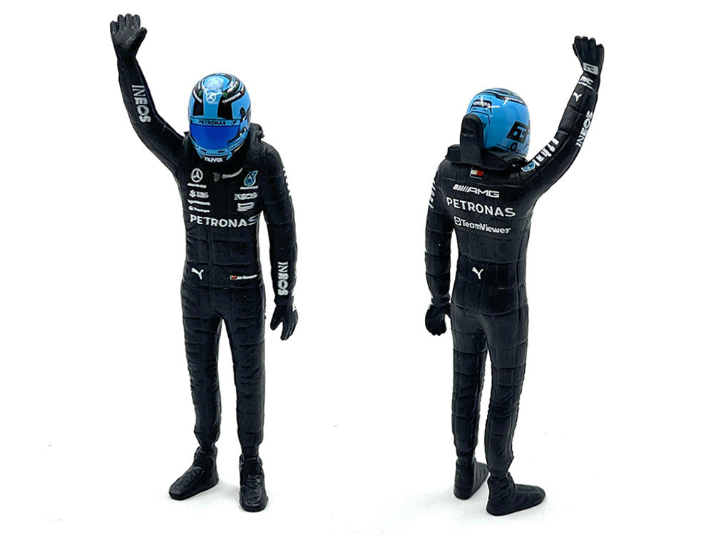 Mercedes-AMG W14 E Performance #63 George Russell "Petronas" Formula One F1 World Championship (2023) with Driver Figure 1/24 Diecast Model Car by Bburago Bburago