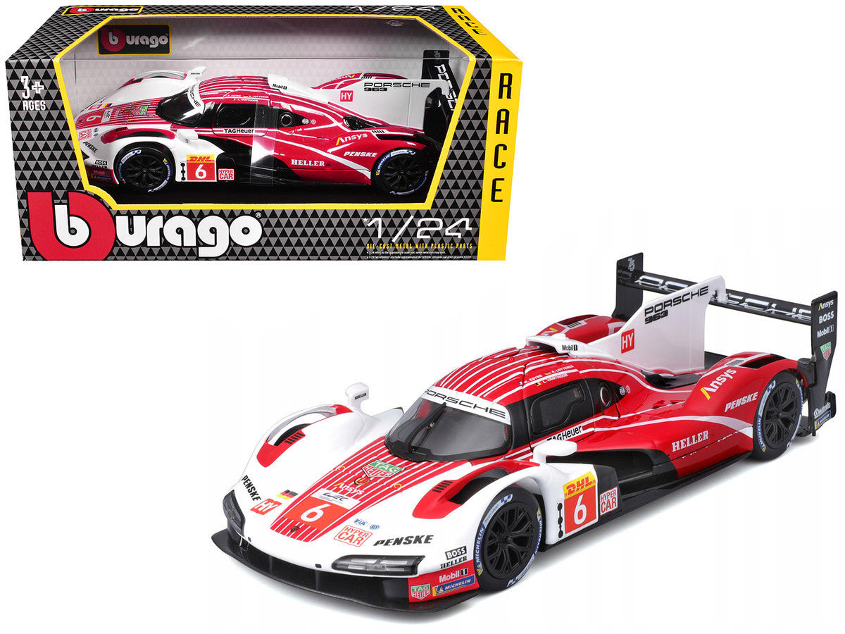 Porsche 963 #6 Kevin Estre - Andre Lotterer - Laurens Vanthoor "Porsche Penske Motorsport" Winner "FIA World Endurance Championship" (2024) 1/24 Diecast Model Car by Bburago Bburago