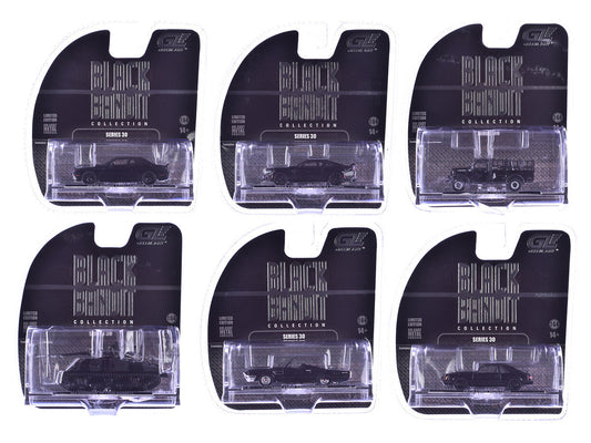 "Black Bandit" 6 piece Set Series 30 1/64 Diecast Model Cars by Greenlight Greenlight