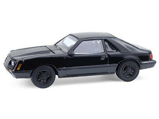 1979 Ford Mustang Fastback Black "Black Bandit" Series 30 1/64 Diecast Model Car by Greenlight-0