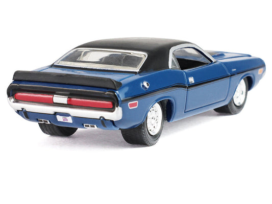 1970 Dodge Challenger Blue with Black Top "America 250 Edition" "Anniversary Collection" Series 18 1/64 Diecast Model Car by Greenlight Greenlight