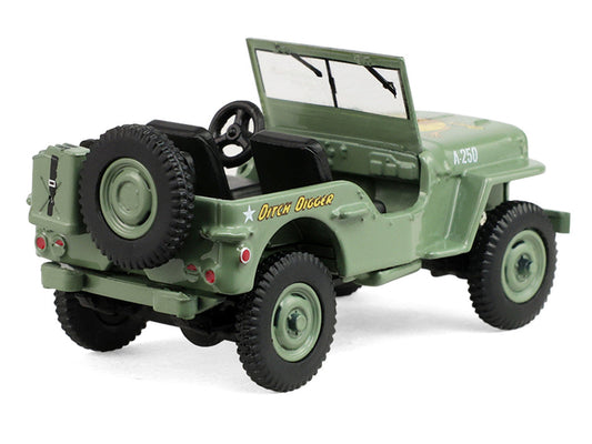 1942 Willy’s MB Jeep Olive Green "America 250 Edition" "Anniversary Collection" Series 18 1/64 Diecast Model Car by Greenlight Greenlight