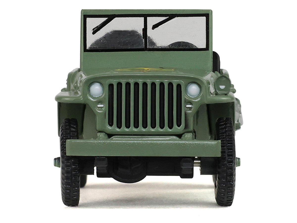 1942 Willy’s MB Jeep Olive Green "America 250 Edition" "Anniversary Collection" Series 18 1/64 Diecast Model Car by Greenlight Greenlight
