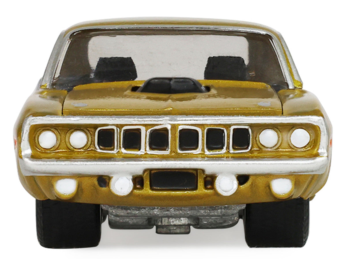 1971 Plymouth Hemi ‘Cuda Gold Metallic with Black Accents "America 250 Edition" "Anniversary Collection" Series 18 1/64 Diecast Model Car by Greenlight Greenlight