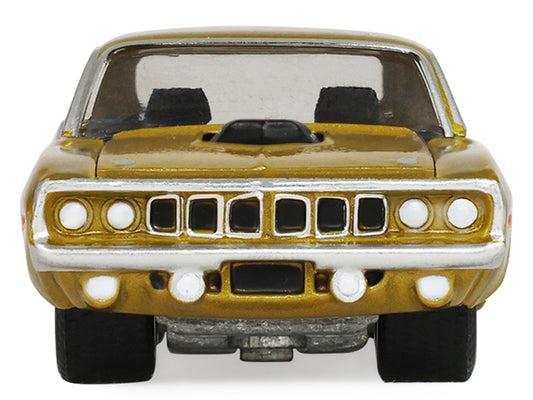 1971 Plymouth Hemi ‘Cuda Gold Metallic with Black Accents "America 250 Edition" "Anniversary Collection" Series 18 1/64 Diecast Model Car by Greenlight Greenlight