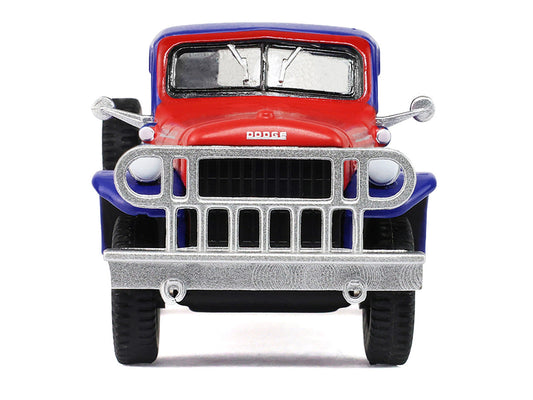 1946 Dodge Power Wagon Pickup Truck Red White and Blue "America 250 Edition" "Anniversary Collection" Series 18 1/64 Diecast Model Car by Greenlight Greenlight