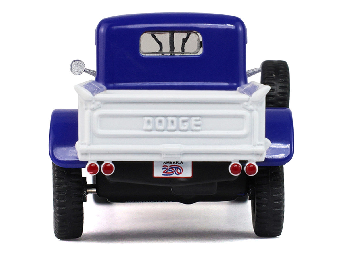 1946 Dodge Power Wagon Pickup Truck Red White and Blue "America 250 Edition" "Anniversary Collection" Series 18 1/64 Diecast Model Car by Greenlight Greenlight