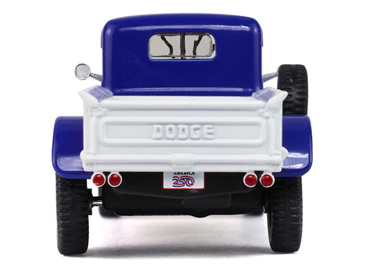 1946 Dodge Power Wagon Pickup Truck Red White and Blue "America 250 Edition" "Anniversary Collection" Series 18 1/64 Diecast Model Car by Greenlight Greenlight