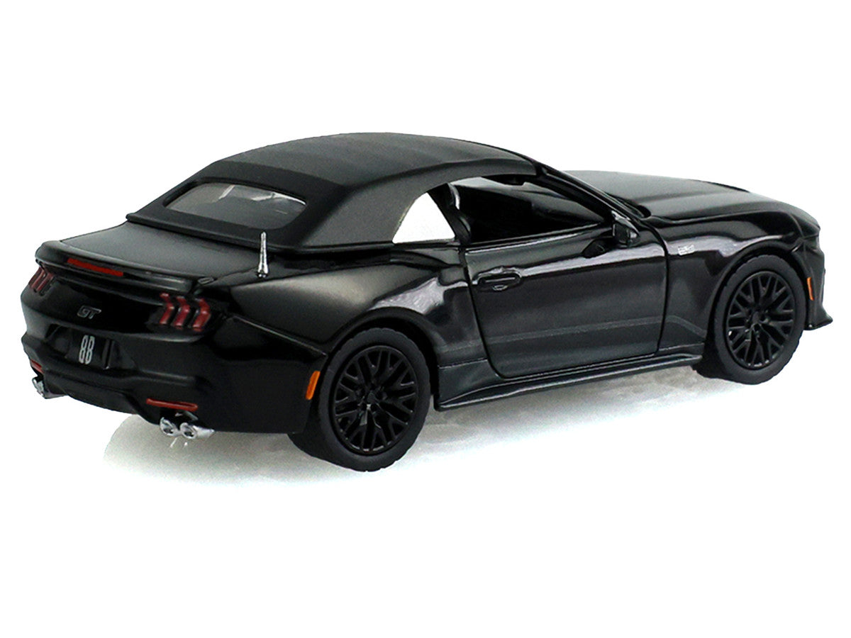 2024 Ford Mustang GT Convertible Black "Black Bandit" Series 31 1/64 Diecast Model Car by Greenlight Greenlight