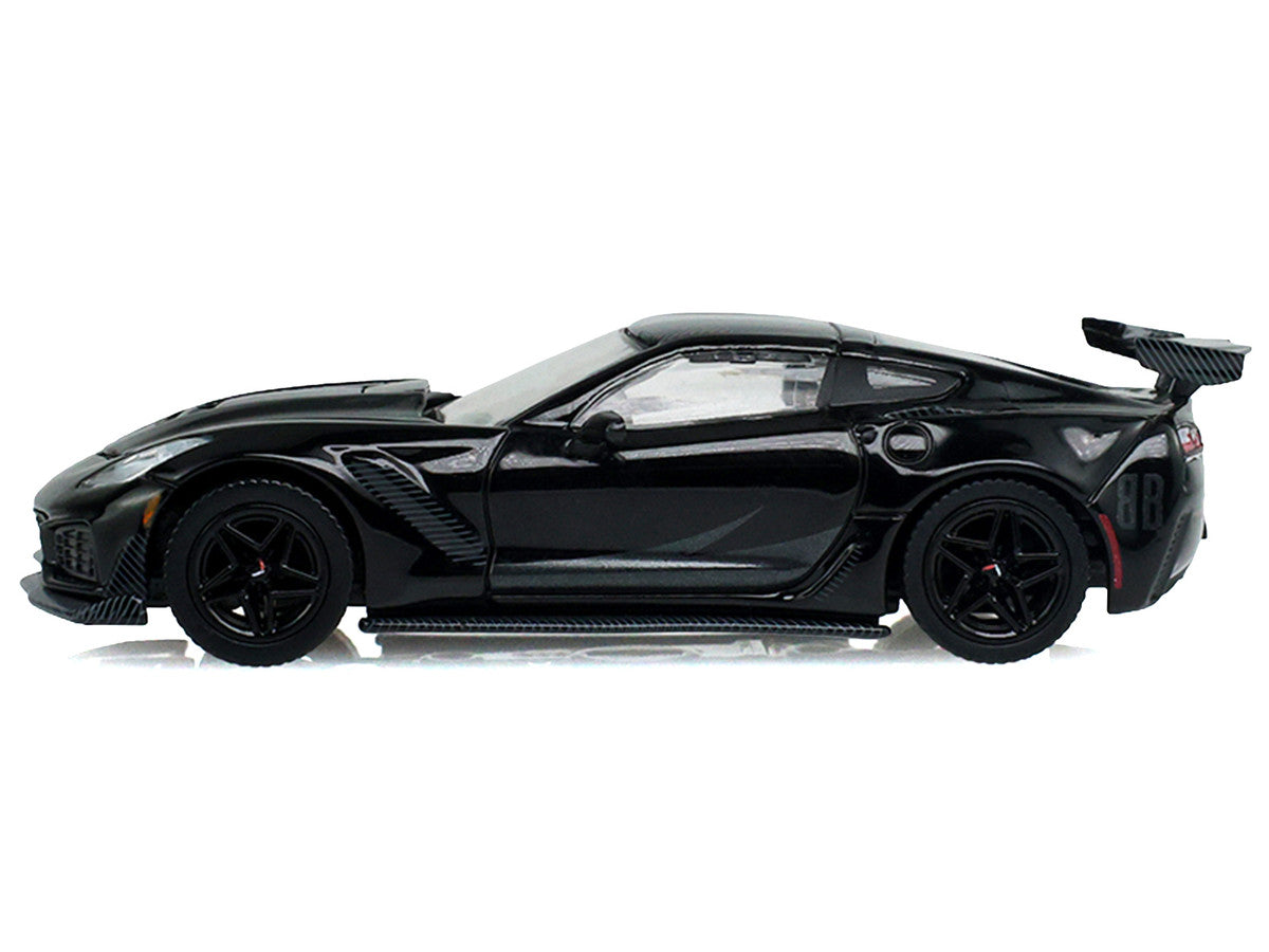 2019 Chevrolet Corvette ZR1 Black "Black Bandit" Series 31 1/64 Diecast Model Car by Greenlight Greenlight