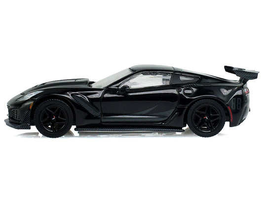 2019 Chevrolet Corvette ZR1 Black "Black Bandit" Series 31 1/64 Diecast Model Car by Greenlight Greenlight