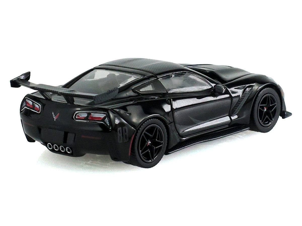 2019 Chevrolet Corvette ZR1 Black "Black Bandit" Series 31 1/64 Diecast Model Car by Greenlight Greenlight