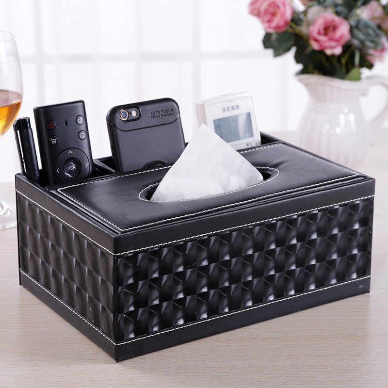 Multifunctional leather tissue box Best YouTube Store