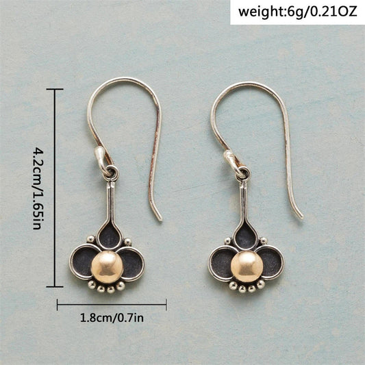 Women's Vintage Moonstone Heart-shaped Earrings LadyShow.Store