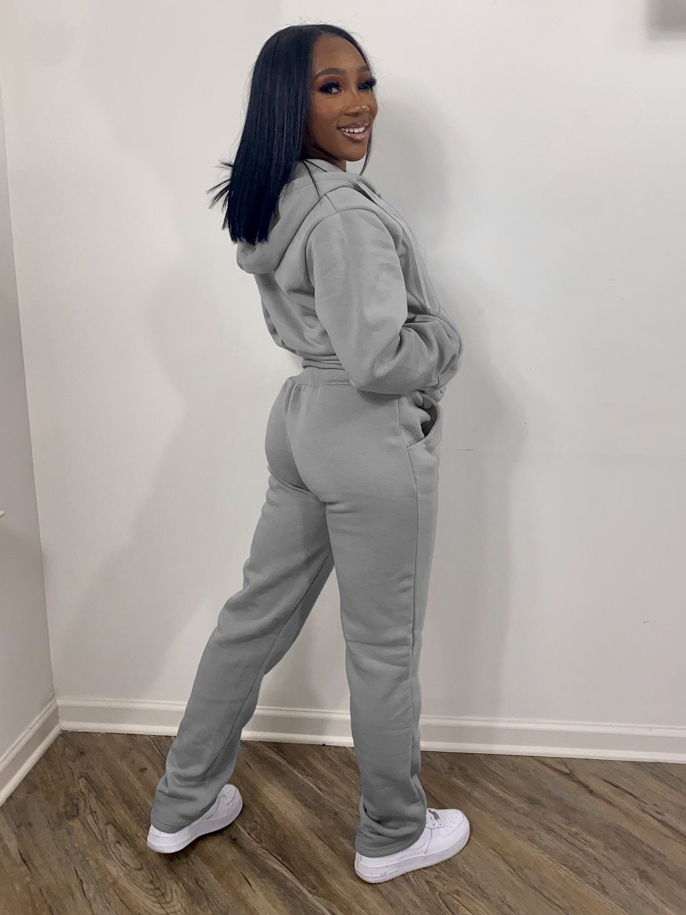 Women Sweatsuit Set 2 Piece Outfits Casual Hoodies Tops And Sweatpants Jogger Tracksuits Loose Trousers LadyShow.Store