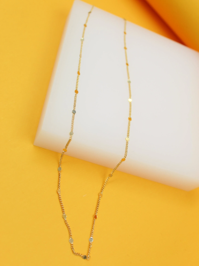 Beaded Cable Chain Necklace (H139) MIA Jewelry