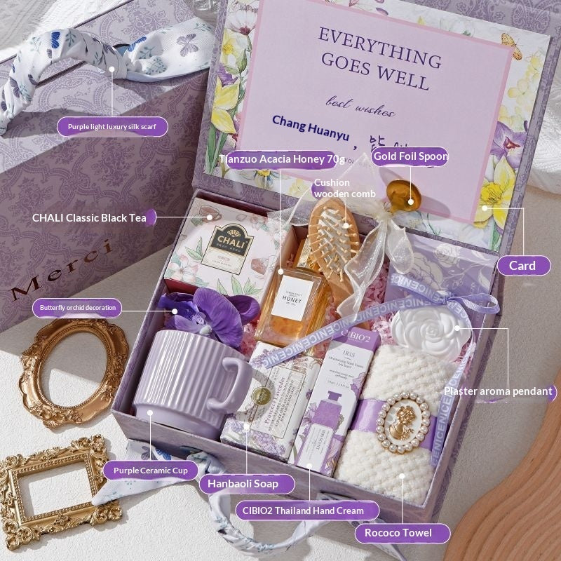 International Women's Day Gift Goddess Bridesmaid Wedding High-end Practical Birthday Gift Box Wedding Guest Gift CJD