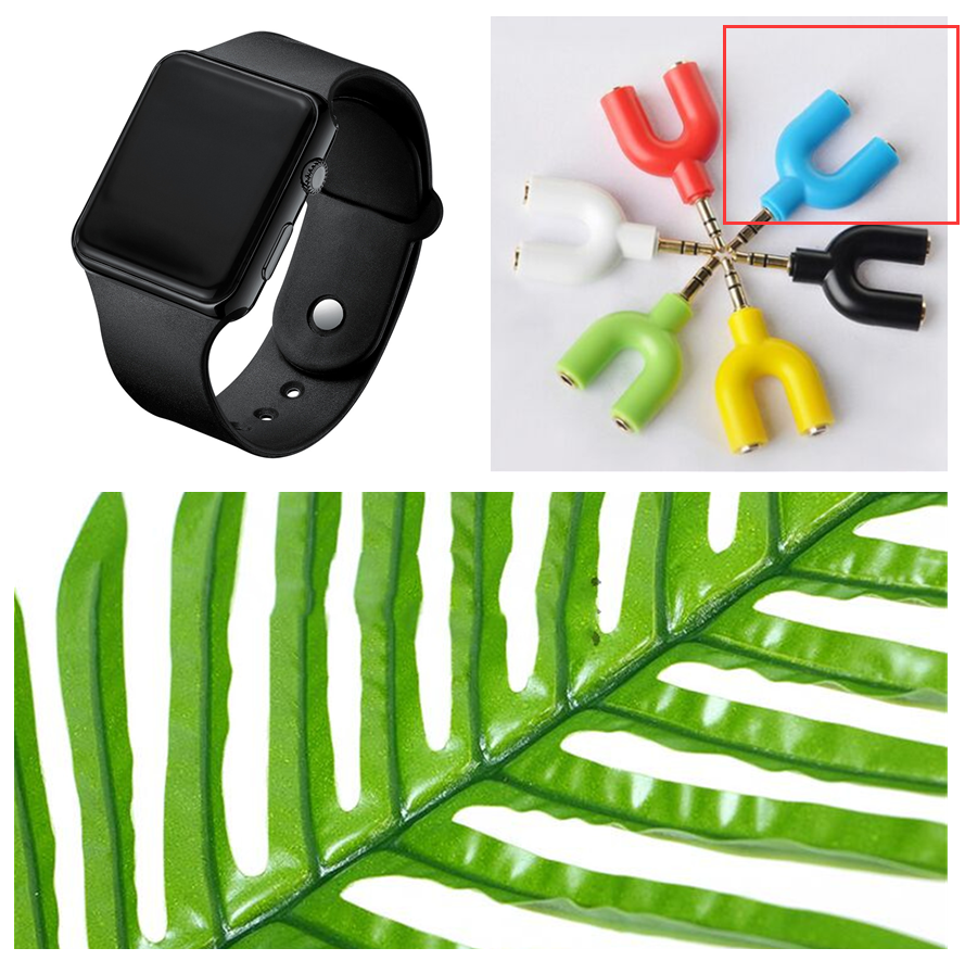 Square Electroplated LED Digital Watch Pi-Mart