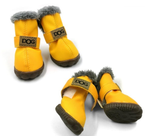 Dog Thick Snow Boots Keep Warm Teddy Autumn And Winter VIP Shoes LadyShow.Store