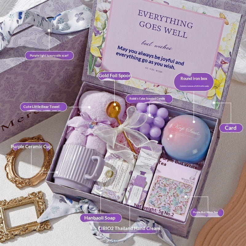International Women's Day Gift Goddess Bridesmaid Wedding High-end Practical Birthday Gift Box Wedding Guest Gift CJD