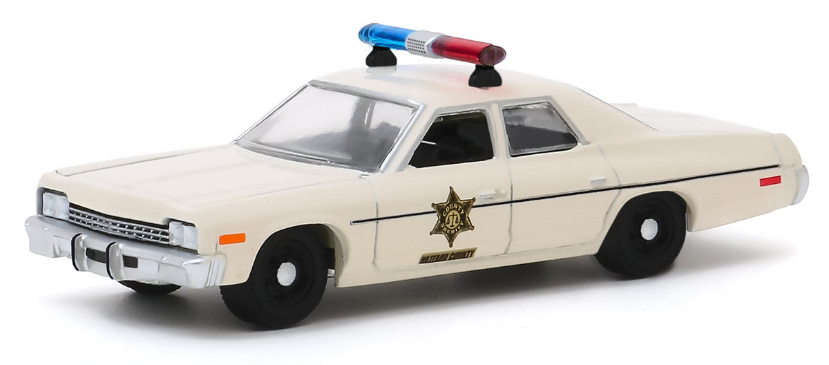 1975 Dodge Monaco Cream "Hazzard County Sheriff" "Hobby Exclusive" 1/64 Diecast Model Car by Greenlight-1