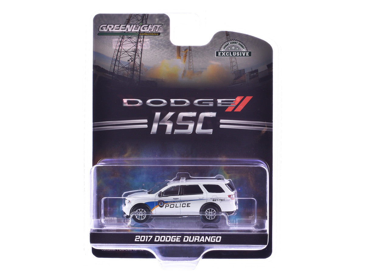 2017 Dodge Durango "Kennedy Space Center (KSC) Security Police Traffic Enforcement" White with Graphics "Hobby Exclusive" Series 1/64 Diecast Model Car by Greenlight Greenlight