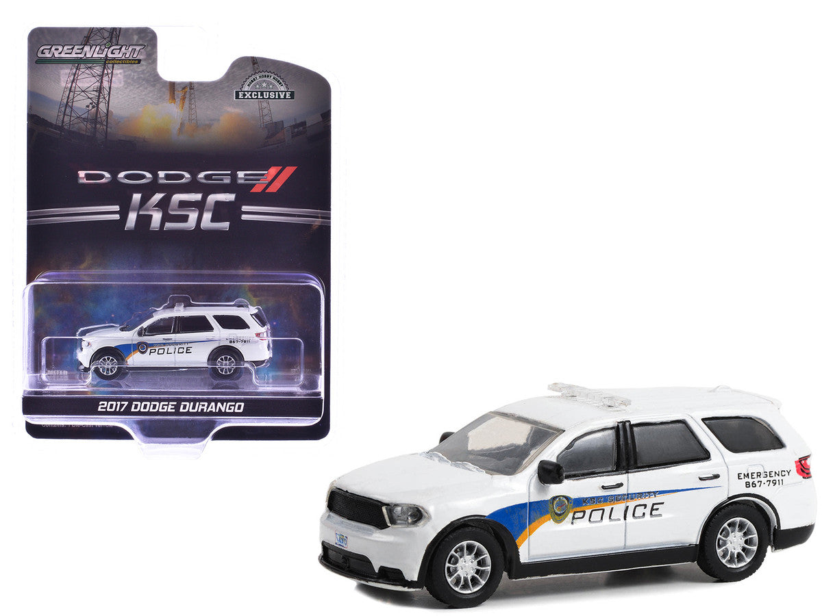 2017 Dodge Durango "Kennedy Space Center (KSC) Security Police Traffic Enforcement" White with Graphics "Hobby Exclusive" Series 1/64 Diecast Model Car by Greenlight Greenlight