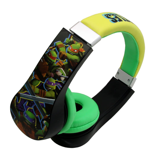 Teenage Mutant Ninja Turtles Kids Friendly Cushioned Headphones with Volume Limiter