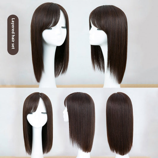 Lace Wig Can Be Dyed And Ironed Full Head Cover LadyShow.Store