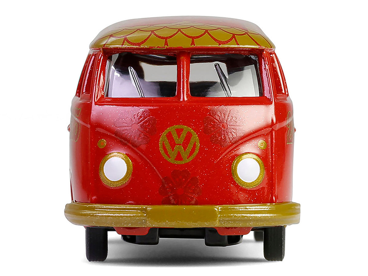 Volkswagen Type 2 Panel Van "Chinese Zodiac 2025 Year of the Snake" Red with Graphics "Hobby Exclusive" Series 1/64 Diecast Model Car by Greenlight-2