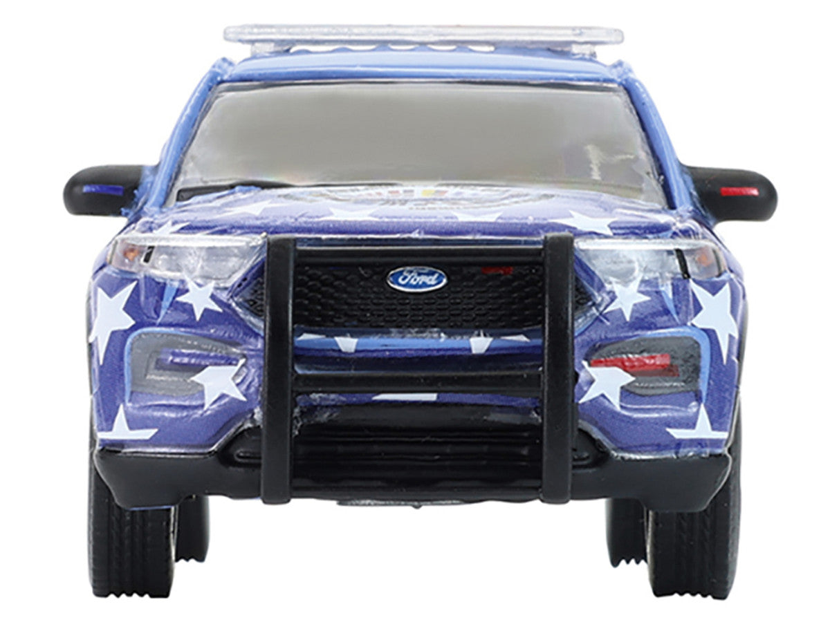 2022 Ford Police Interceptor Utility "Miami Police Department Hispanic Heritage Month" Blue with Graphics "Hobby Exclusive" Series 1/64 Diecast Model Car by Greenlight Greenlight